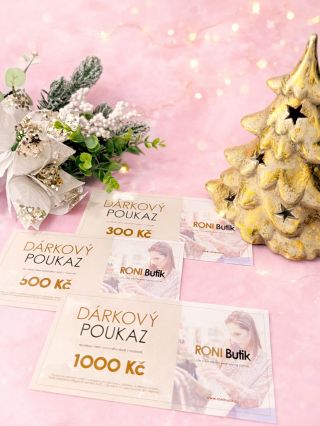 Nevíte, čím potěšit své blízké? 🎁🎄 Dárkový poukaz je vánoční jistota ✨ Hodnoty 300 Kč, 500 Kč a 1 000 Kč 💫 Platnost 1 rok...